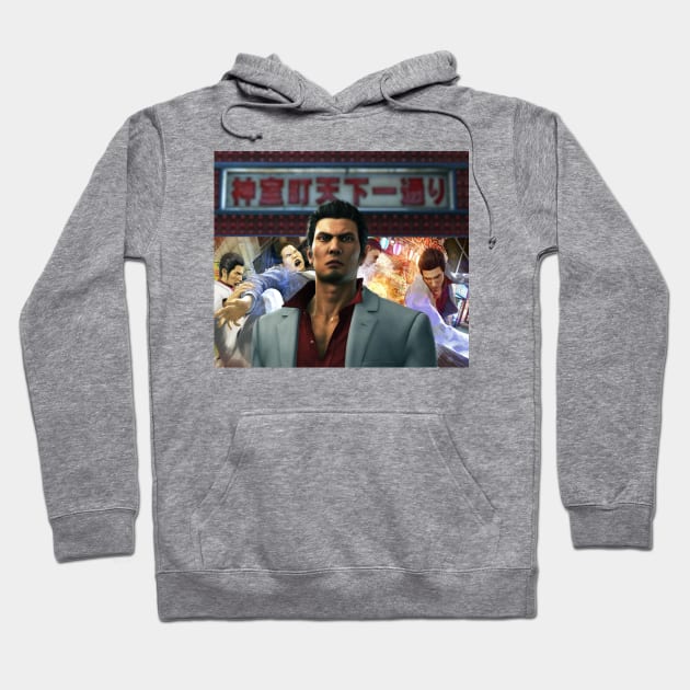 Welcome to Kamurocho Kiryu Kazuma Hoodie by thehollowpoint